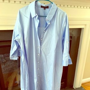 Eloquii Elbow Sleeve Shirt Dress